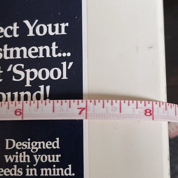 Vintage Thread Box 72 Spool Holder Plastic Carrying Case Made In USA Sewing - Picture 8 of 9